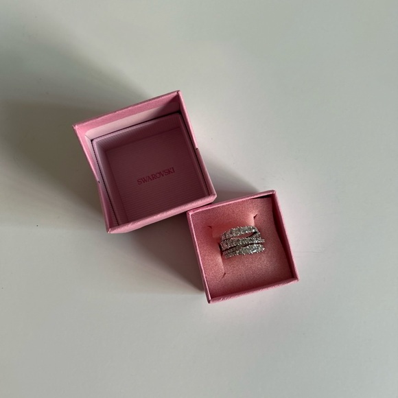 Swarovski Jewelry - Swarovski Hyperbola Wrap Ring Swarovski Twist Wrap Ring Box